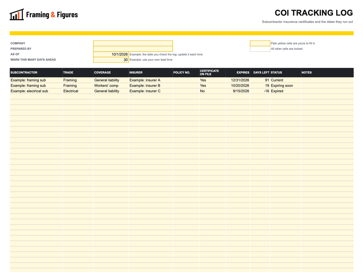 Preview of framingandfigures-certificate-of-insurance-tracking-log-v2.xlsx