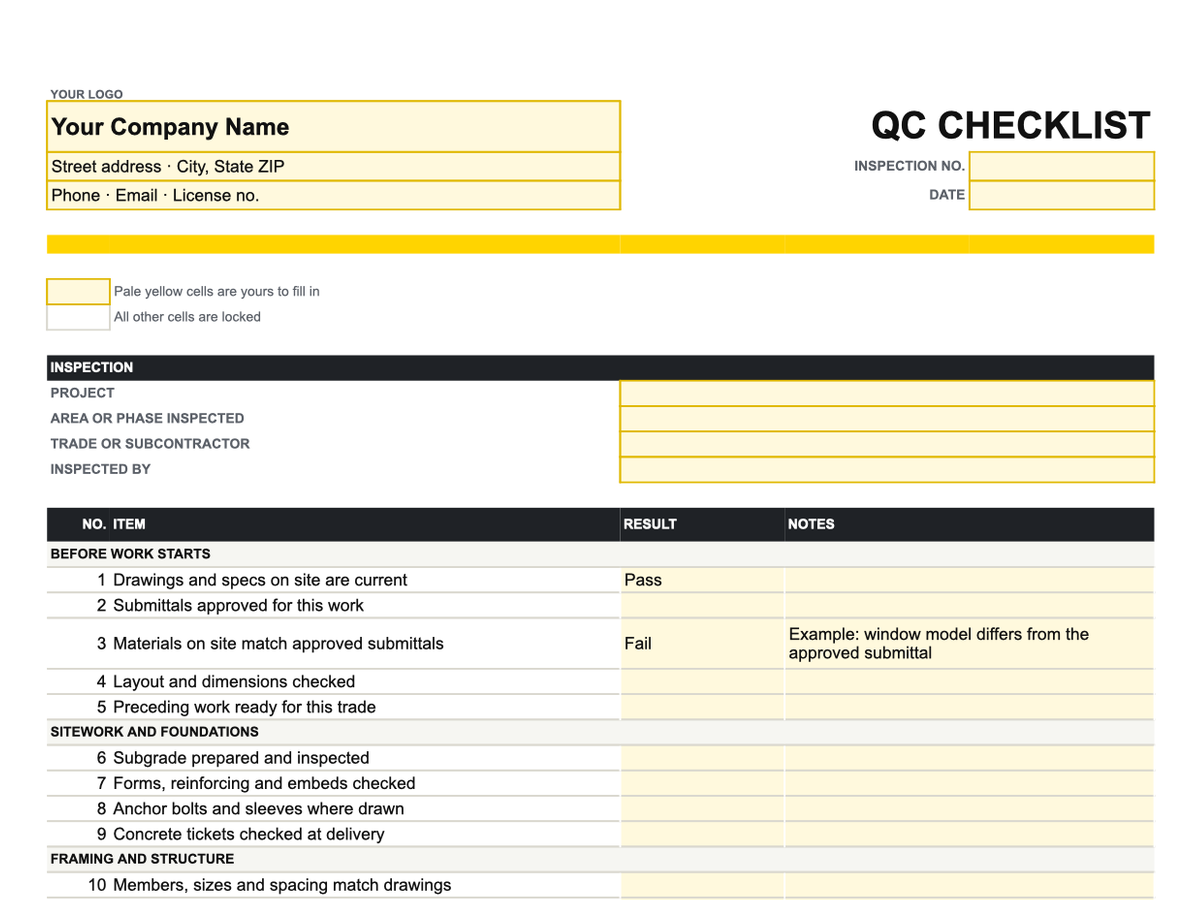 Preview of framingandfigures-construction-quality-control-checklist-v2.xlsx