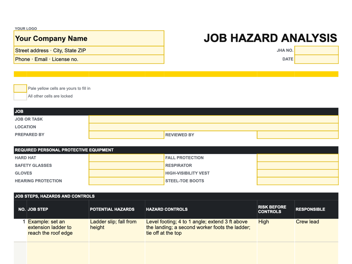 Preview of framingandfigures-job-hazard-analysis-template-v2.xlsx