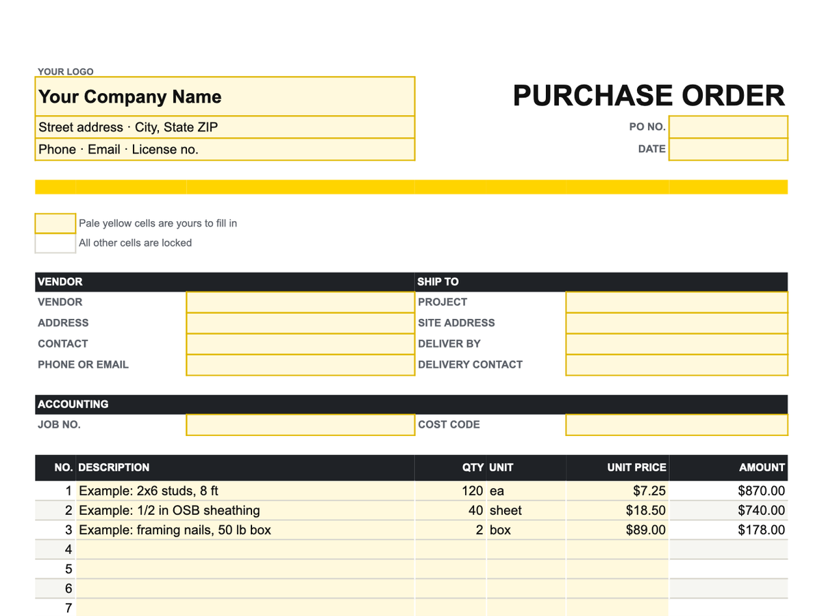 Preview of framingandfigures-purchase-order-template-v2.xlsx
