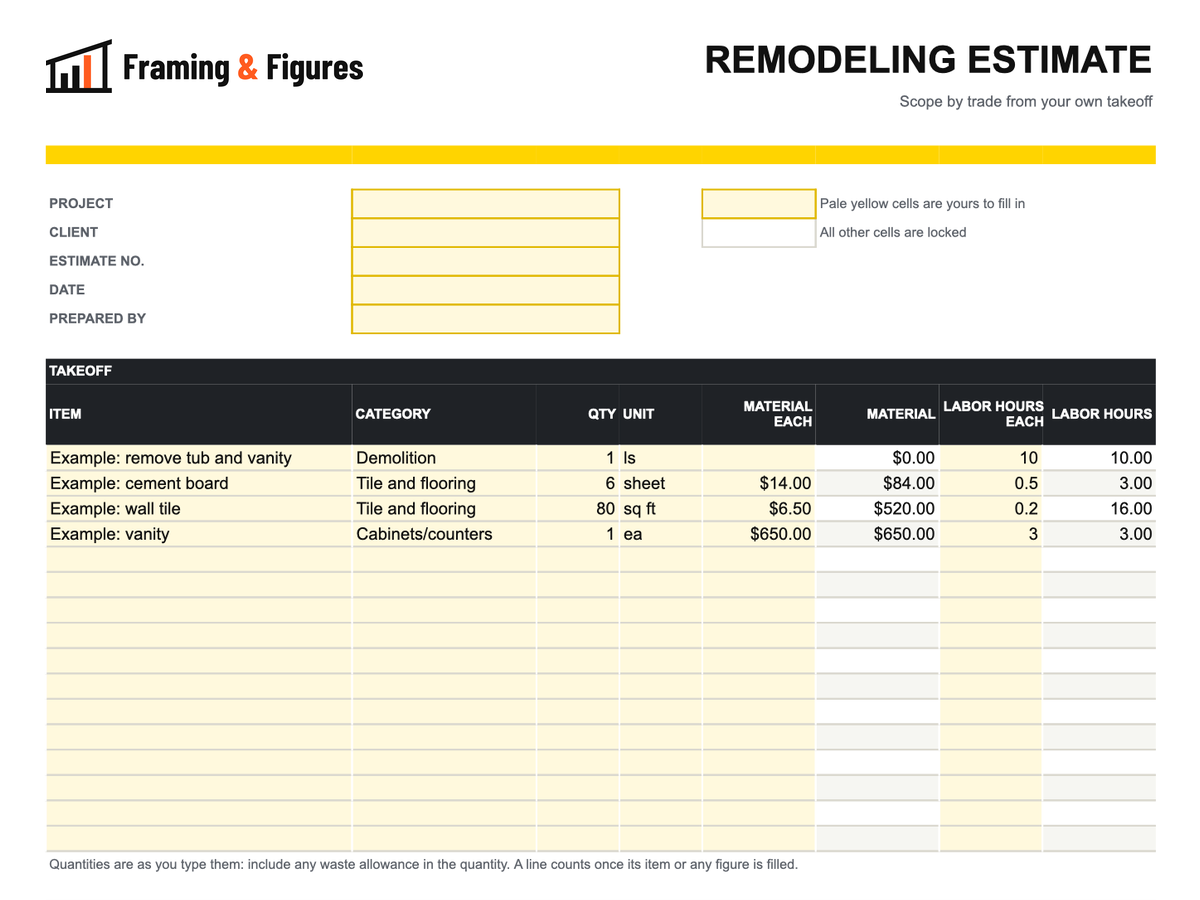 Preview of framingandfigures-remodeling-estimate-template-v2.xlsx