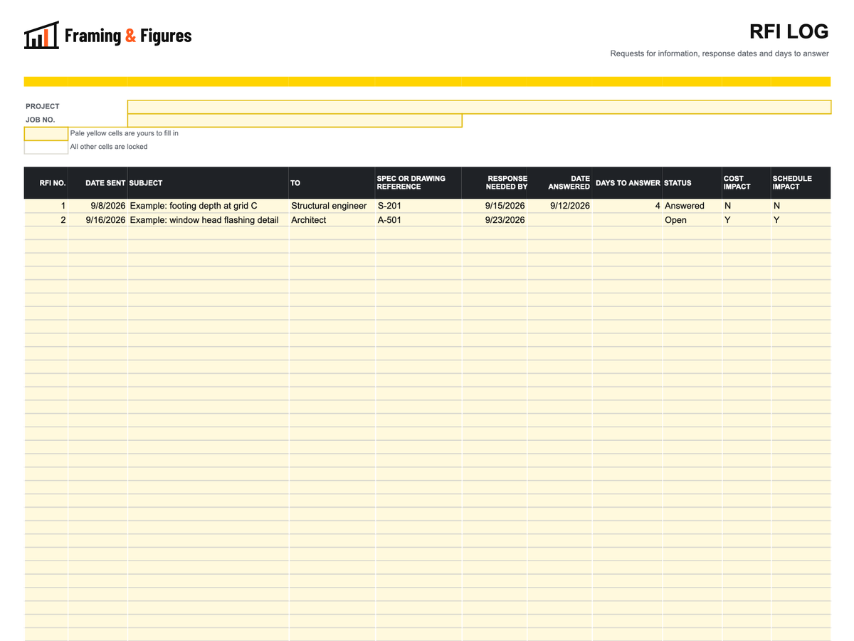 Preview of framingandfigures-rfi-log-template-v2.xlsx